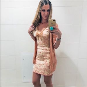 Free People Sleeveless Bodycon Dress with Beading